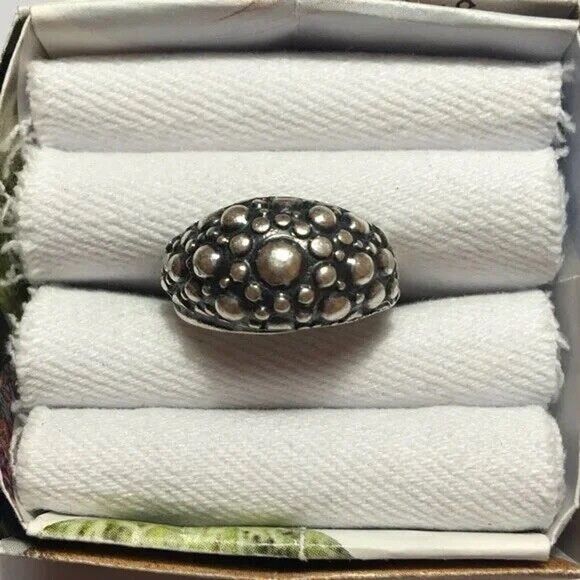 Vintage Beaucraft Ring Sterling Silver Adjustable Size 7 Made in USA RI Signed - Picture 7 of 9